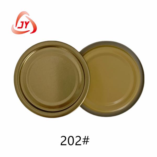 Factory Supply Full Tinplate Can Cover Cap Food For Open Can Easy Tin Can Lid