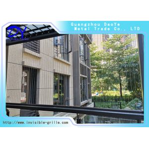 4.0mm wire Balcony Invisible Grille Vertical Aluminum Track