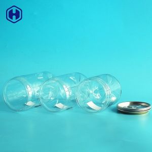 Durable PET Plastic Soda Cans Food Safe Plastic Cylinder Container