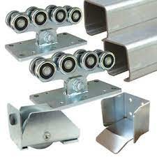 Zinc Adjustable Sliding Gate Roller With 8 Rollers Flexible Bearing