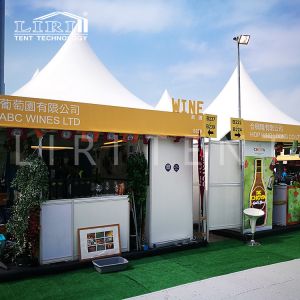 3x3m Aluminium Pagoda Tents With Plain PVC Sidewalls