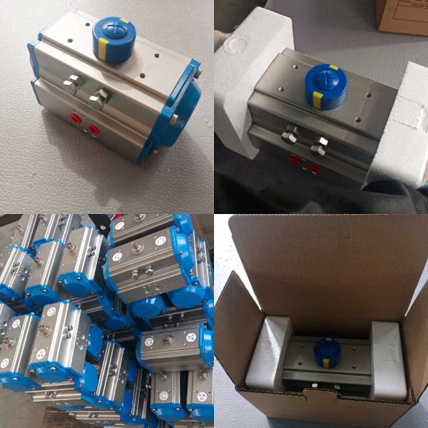 AT Pneumatic Actuator Rack and Pinion Double Effect and Single Effect Aluminum Actuator Ce Ex