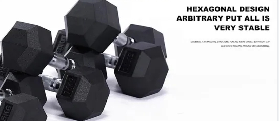 WHOLESALE Free Weight Rubber Hex Dumbbells Set Pair Hexagonal Dumbbell for Strength Training