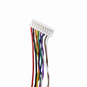 Power Signal Cable Assembly RJ45 Female Core Welded Black Rubber Core FlatNeedle