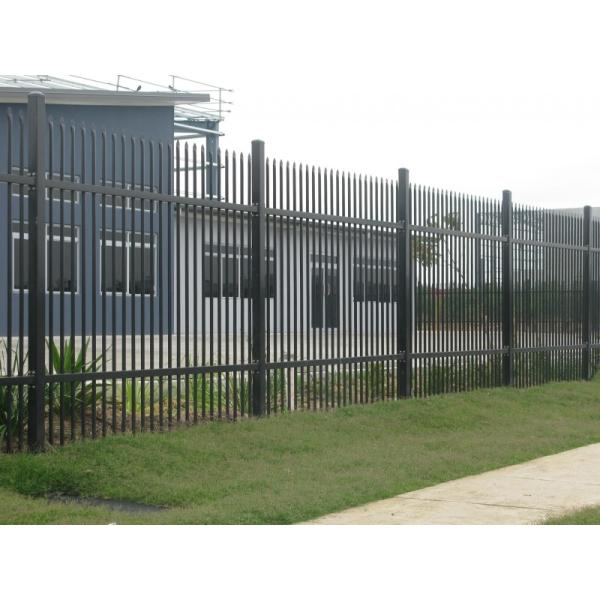 Pressed Spear ,Crimped Spear Tubular Fence Garrison Fencing for sale