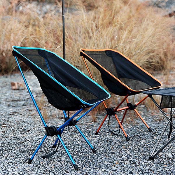 Outdoor Lightweight Aluminium Folding Beach Moon Chair for Picnic Fishing Camping