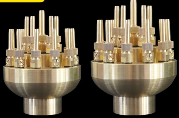 Brass Adjustable Fountain Nozzles Water Flow 25m3/h