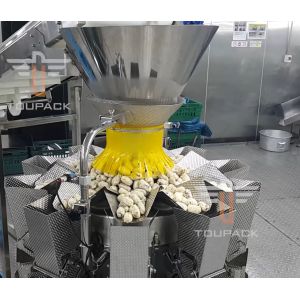 65 WPM Multihead Weigher Packing Machine 10'' Color Touch Screen