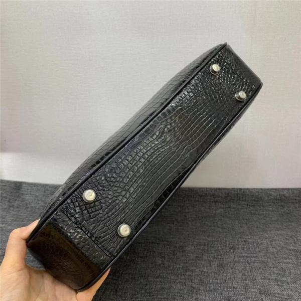Authentic Crocodile Belly Skin Businessmen Briefcase Large Working Purse Genuine Real Alligator Leather Male Laptop Bag