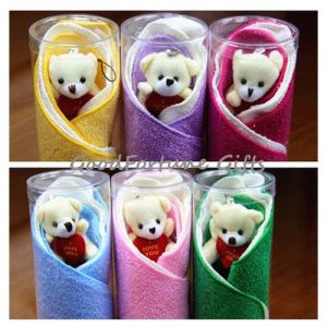 creative cotton animal shape dog bear towel wedding gift souvenir