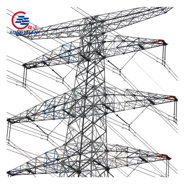 Hot Dip Galvanized Electric Line Tower , 10m Self Support Cell Tower