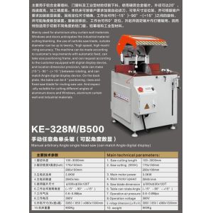 Free Shipping KM-328MB Manual arbitrary Angle Single head saw