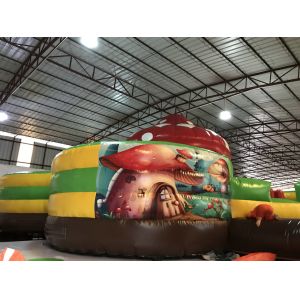 Inflatable Mushroom Fun City Round Shape UV - Resistance NO Lead