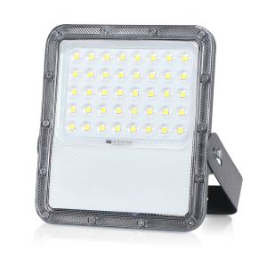 100w 200w RGB Wall Mounted Solar LED Flood Light For Stadium Rechargeable IP66