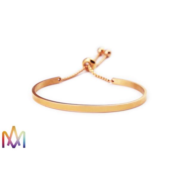 Buy 11g Adjustable 304 Stainless Steel Open Cuff Bangle at wholesale prices