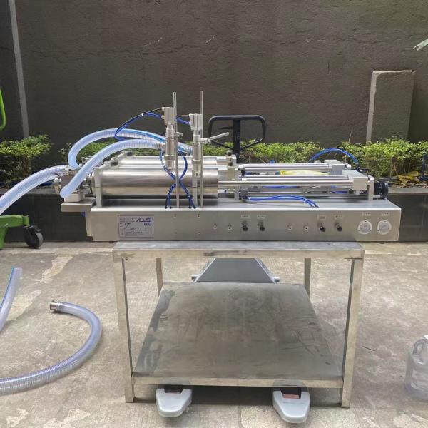 Buy Pneumatic 2 Nozzles Liquid Filling Machine 30~250ml CE certificate at wholesale prices