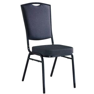 Quality YLX-6079 Black Aluminium/Steel Square Back Banquet Dining Chair for Restaurant for sale