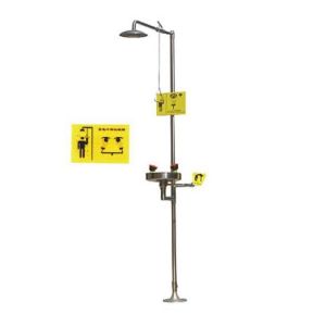 China Safety Laboratory Fittings , Stainless Steel Emergency Eyewash Shower on sale