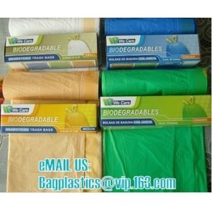 compostable custom printed t-shirt plastic bag with own logo, cornstarch made