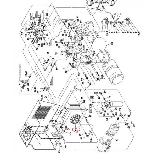 090106 Hydraulic Oil Cooling Fan Konecranes Spare Parts Spal VA10-BP70 LL-86A 24V SMV4531TB5 0