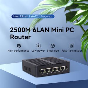 Intel Celeron J6412 Soft Router 2500M 6LAN DDR4 32GB HD Display Mini PC