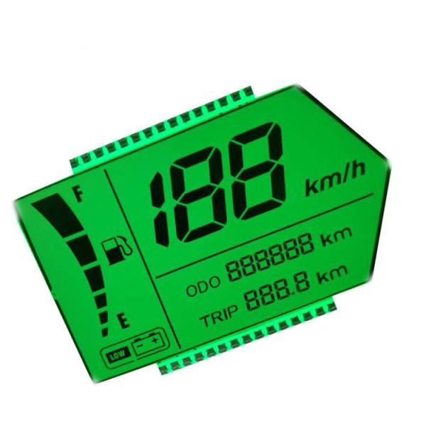 Buy Speedometer Display LCD With Green Backlight Static Driving Method at wholesale prices
