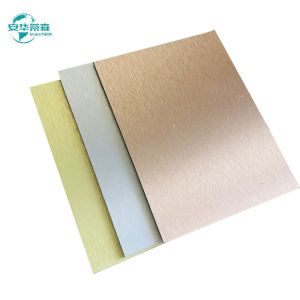 B1 Fire Rating Brushed Aluminum Composite Panel ISO14001 Fire Retardant Acp