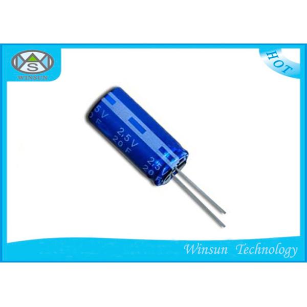 Cylindrical 2.5V Farad Super Capacitor Radial Pin Type Low ESR High Power 0.35F