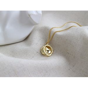 Lanciashow 925 Sterling Silver Clavicle Chain Necklace With Geometric Irregular