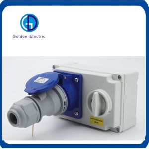 Quality 3p 5p 63A IP67 Waterproof Industrial Interlock with Gd Control Button and Switch for sale