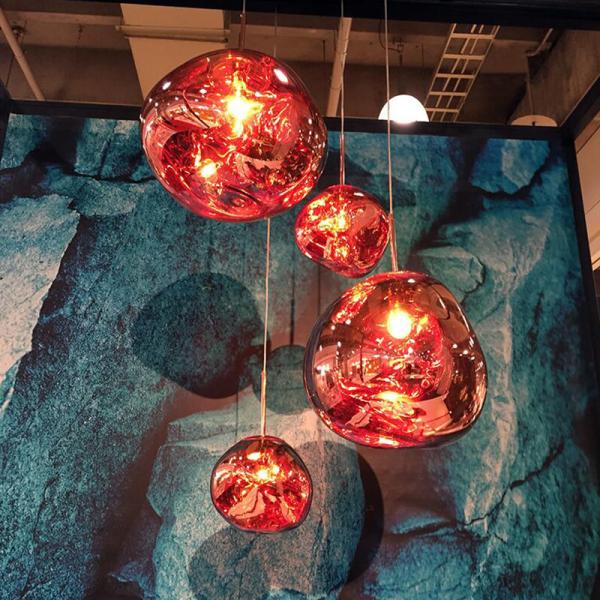 Red glass globe pendant light for kitchen Bedroom Dining room Lighting Fixtures (WH-GP-21)