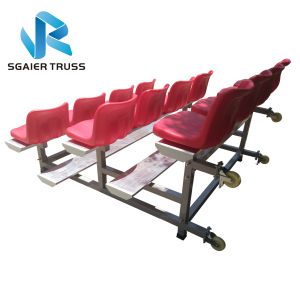 China Strong Convenient Aluminum Stadium Bleachers With Wheels Easy To Assemble on sale