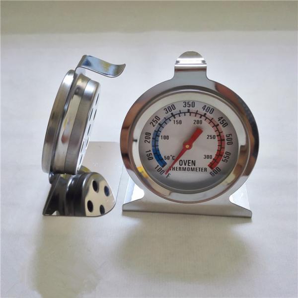 Stainless Steel Oven Temperature Gauge , 2'' Bimetal Dial Thermometer