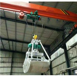 Electric Single Girder Overhead Crane With Grab 5 Ton LDA Type