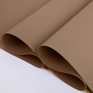 Matte Glossy Brown Waterproof PVC Tarpaulin , Heavy Duty Waterproof Tarps