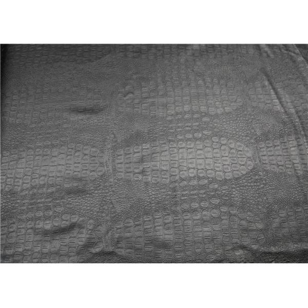 Buy Garment Pvc Faux Leather , Pvc Leather Fabric Crocodile Embossed Design at wholesale prices