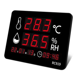 Industrial Grade Digital Thermometer Hygrometer Wall Clock Explosion Proof Probe