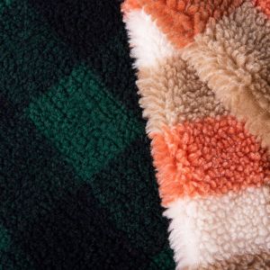 Customized 100% Polyester Multi-Color Jacquard Lamb Wool for Winter Clothing