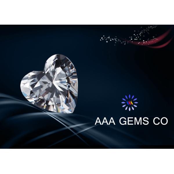 Buy 7 MM Enthusiastic Heart  White Moissanite , 4 Carat Moissanite at wholesale prices
