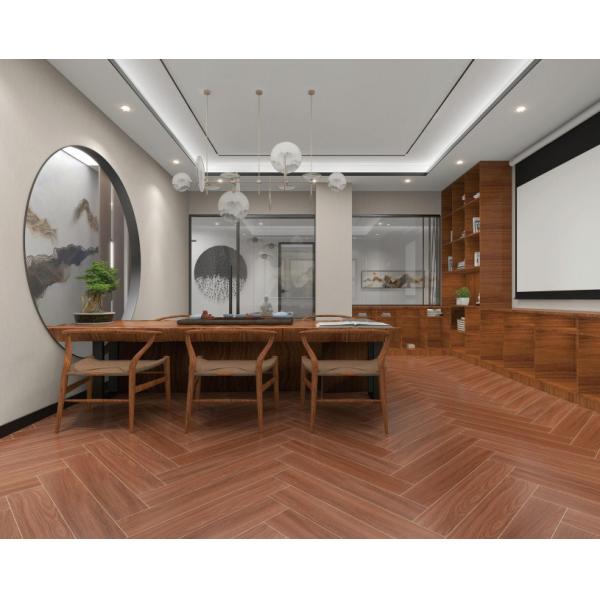 Brown Wooden Porcelain Tiles 150x900mm for Interior Wall Floor