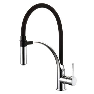 Curved Bracket Magnetic Pull Down Kitchen Faucet