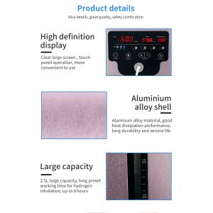 Pure Hydrogen Inhalation Machine , 600ML Alkaline Hydrogen Water Maker Machine