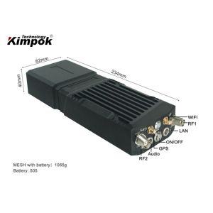 128 Nodes Handheld Mesh Radio Link with Mic Speaker 3-5km NLOS in City