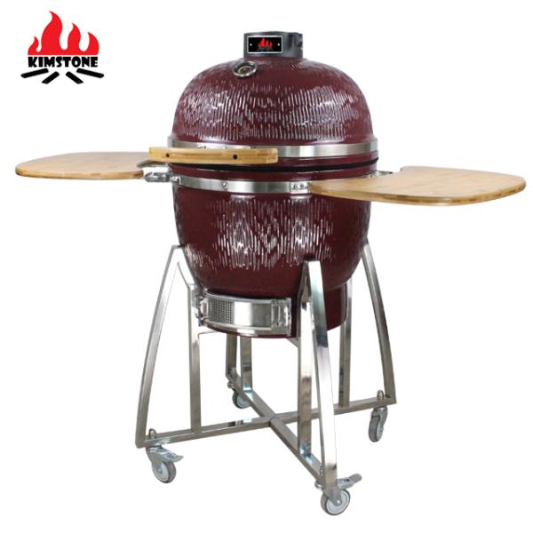 21 Inches KIMSTONE Outdoor Lifestyle Tandoori Kamado Ceramic Charcoal Grill