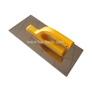 Stainless steel Plastering trowel with plastic handle HW02213
