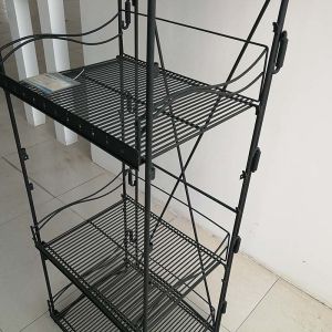 Bathroom Metal Shelf Display Rack Powder Coated Finish Surface Treatment
