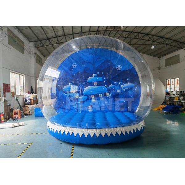 13ft Christmas Decoration Outdoor Indoor Romantic Snow Globe Snowball Inflatable Snow Globe With Blowing Snow
