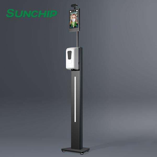 Buy FCC AI 8" Face Recognition Thermal Sensor With Hand Sanitizer at wholesale prices