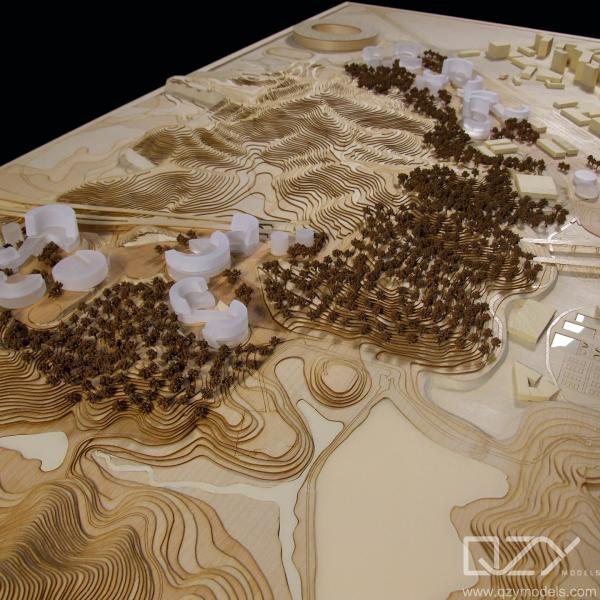 Conceptual Architectural Section Model CABR 1:1500 The Chinese University Of