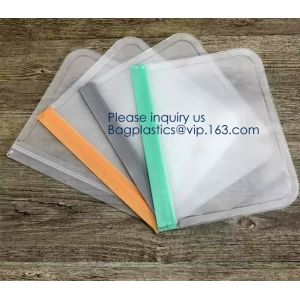 Large Capacity Leakproof Reusable Double k Peva Sandwich Snack Bags,EASY SEAL